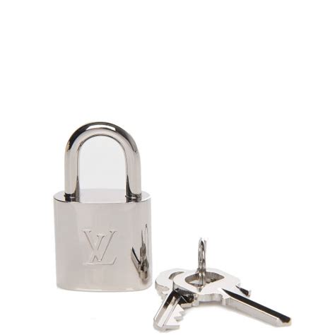 silver louis vuitton padlock